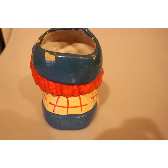 VINTAGE Rubens Original Blue Raggedy Andy Planter, Baby, Nursery, Baseball - Picture 4 of 7